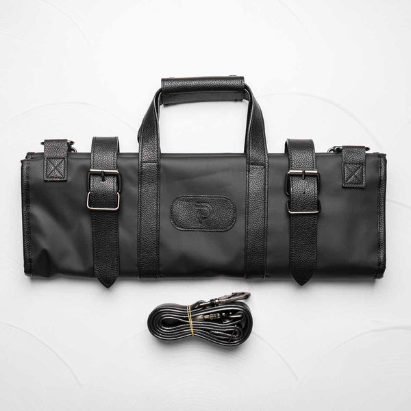 Porter 17 Pocket PVC Leather Trim Knife Bag